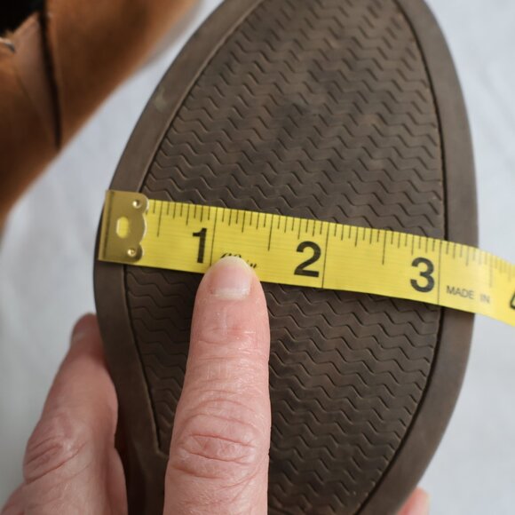 Faux Suede Ankle Boots - Size 7 - Cognac Colour - American Eagle - Picture 9 of 12